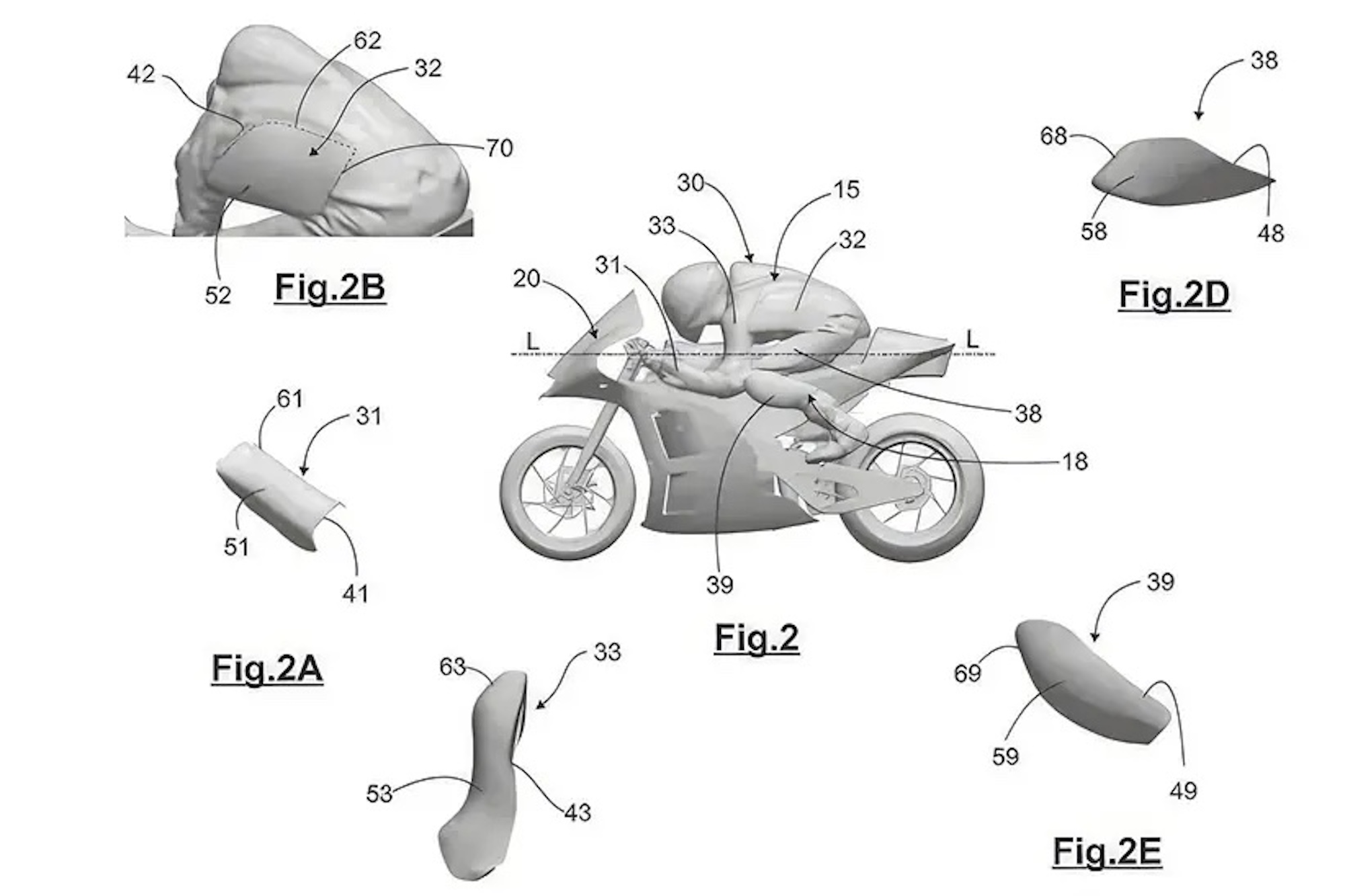 A view of the new aerodynamic add-on placement Aprilia's has been experimenting with for their RNF team. Media sourced from MCN.