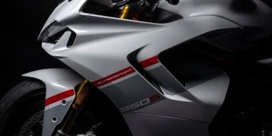 Ducati’s SuperSport 950 S "Stripe Livery" Color Scheme. Media sourced from Ducati's press release.
