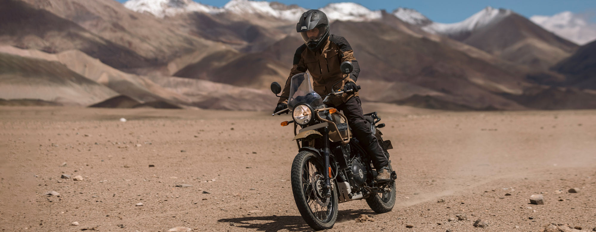 A view of the Royal Enfield Himalayan, which will soon be joined by a middleweight sibling. Media sourced from Royal Enfield. A view of the Royal Enfield Himalayan, which will soon be joined by a middleweight sibling. Media sourced from Royal Enfield.