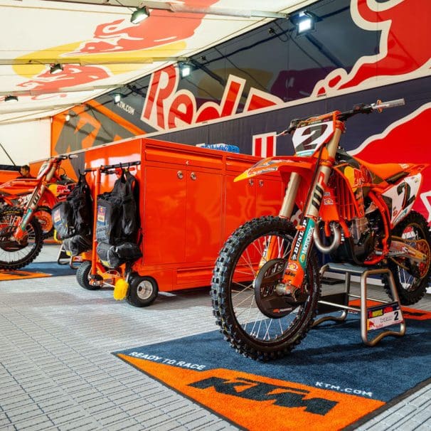 2023 Pro Motocross's Red Bull KTM Factory Racing team. Media sourced from KTM.