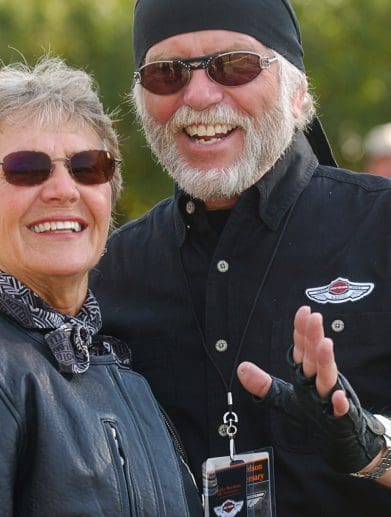 Willie G. Davidson and wife. Media sourced from the original press release.