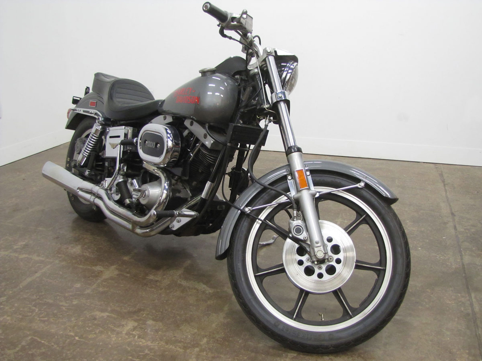 A 1977 Harley-Davidson FXS Low Rider, designed by Willie G. Davidson. Media sourced from the National Motorcycle Museum.