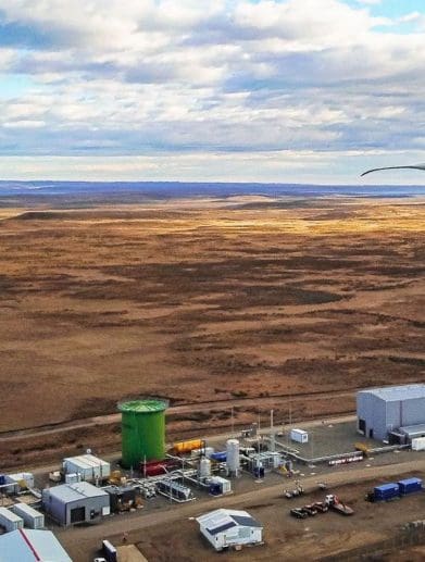 A view of the location that will eventually hold the world's largest e-fuel plant. Media sourced from MCN.