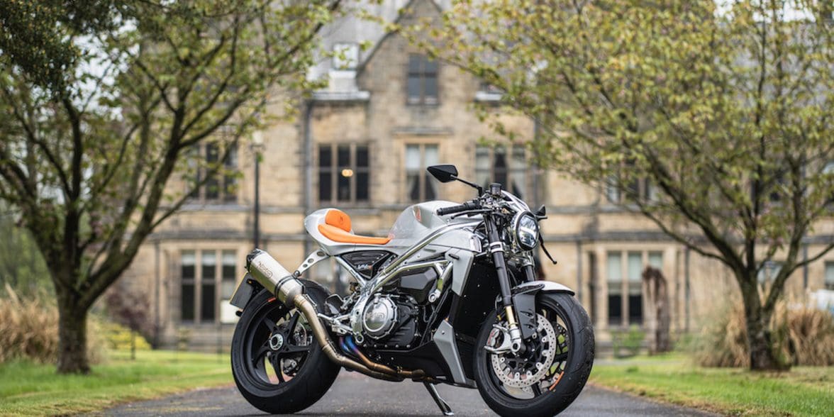 Norton's V4CR, now out and about on British streets. Media sourced from Superbike News.