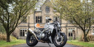 Norton's V4CR, now out and about on British streets. Media sourced from Superbike News.