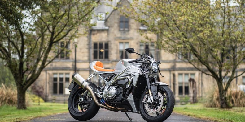 Norton's V4CR, now out and about on British streets. Media sourced from Superbike News.