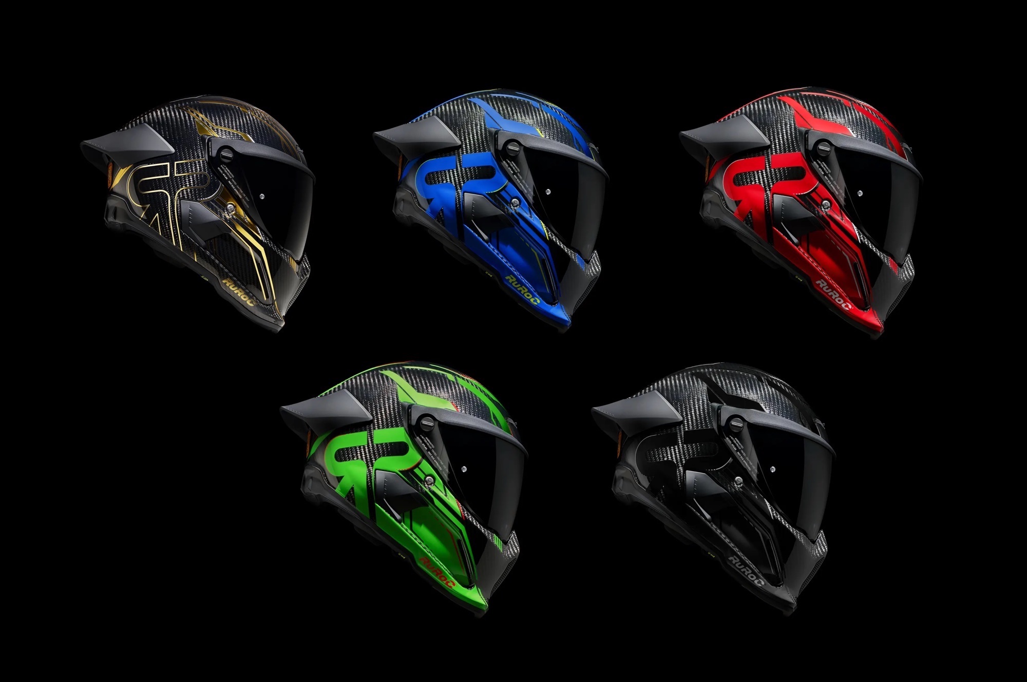 Ruroc's newest addition and the first track-ready helmet to feature RHEON™ tech. Media sourced from Ruroc.