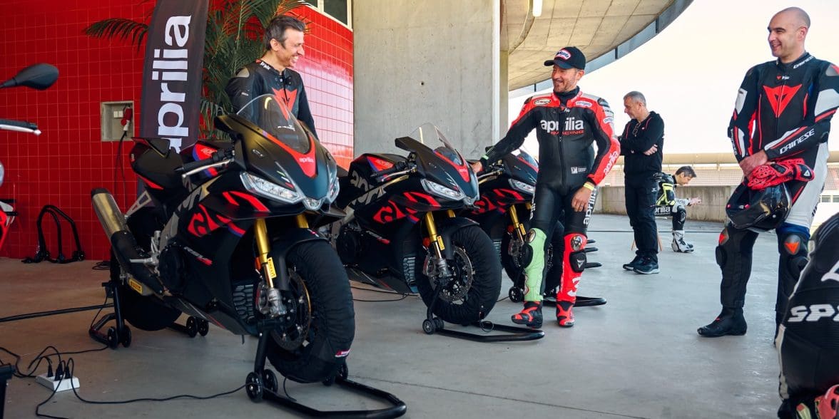 The Aprilia Pro Experience, previously held in Portimao. Media sourced from Aprilia.