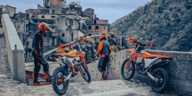 KTM's 2024 EXC range. Media sourced from KTM.