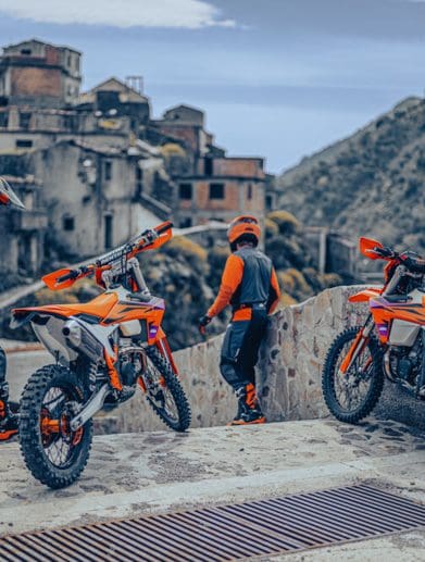 KTM's 2024 EXC range. Media sourced from KTM.