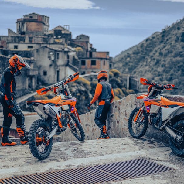 KTM's 2024 EXC range. Media sourced from KTM.