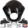 Krator Black & Smoke Quarter Fairing Windshield Kit + Fork Mounting Hardware courtesy of the Amazon listing