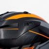 Orange graphic on Shark Ridill 1.2 helmet