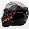 Rear angled view of the helmet