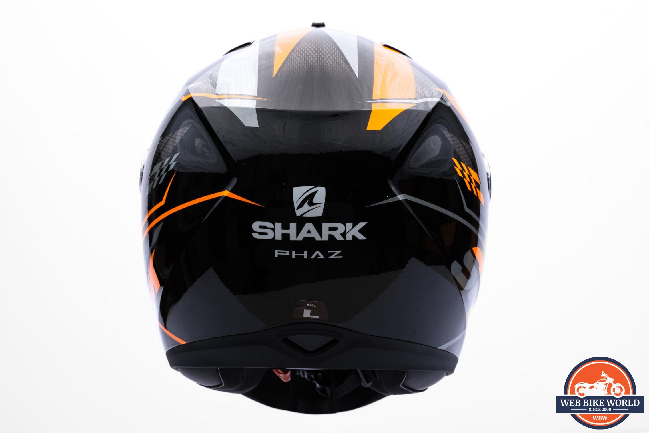 Rear view of the Shark Ridill 1.2 helmet