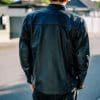 Black Pup Moto's new Rumbler Jacket outdoors Black Pup Moto's new Rumbler Jacket outdoors