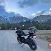 The Canadian Rockies near Canmore, Alberta make for a great backdrop in photos.