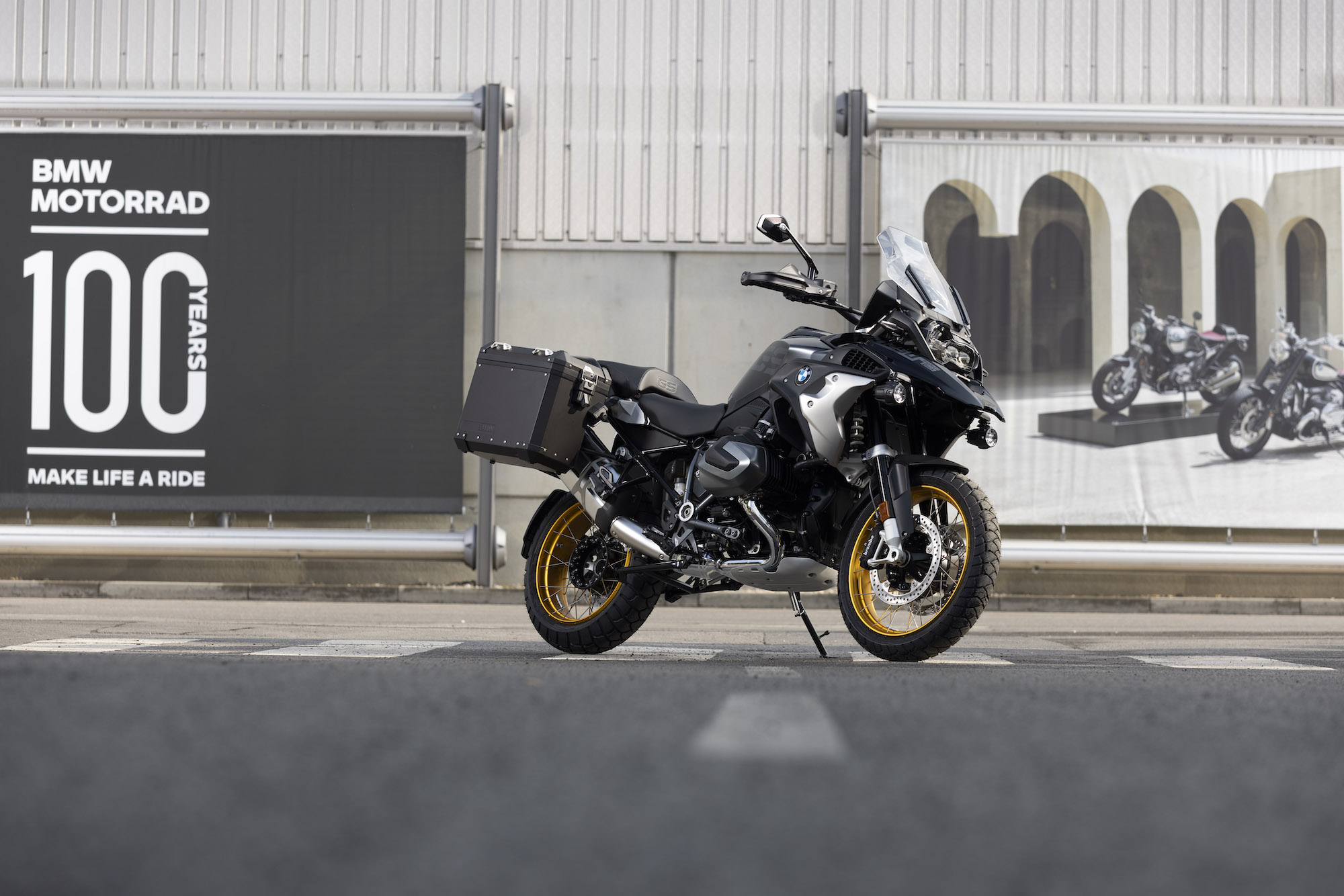 A view of BMW's millionth motorcycle: An R 1250 GS. Media sourced from BMW Motorrad.