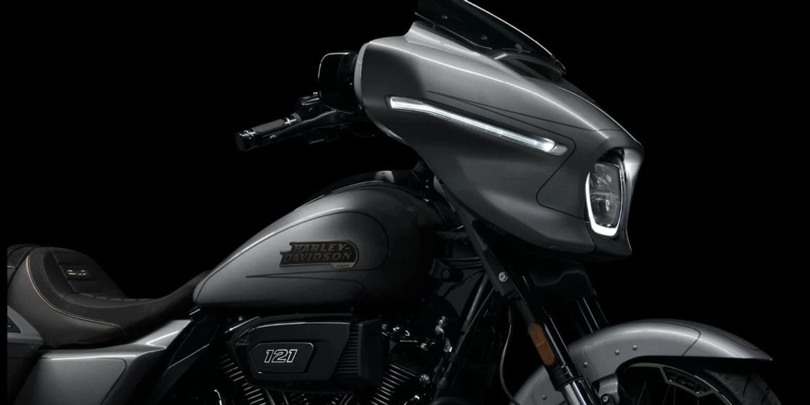 A view of Harley's 2023 CVO Street Glide. Media sourced from Harley-Davidson.