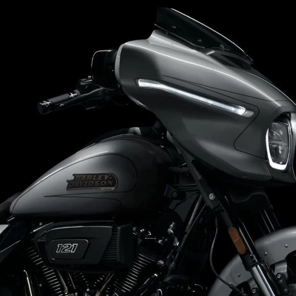 A view of Harley's 2023 CVO Street Glide. Media sourced from Harley-Davidson.