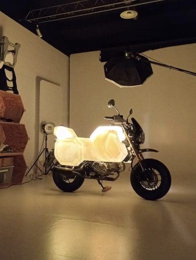 A view of a Honda Monkey set to become the first motorcycle prototype to pass 2,700 miles. Media sourced from Visordown.