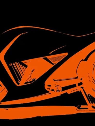 A view of Frank Stephenson's motorcycle design, which will have a further teaser revealed later this year. Media sourced from MCN.