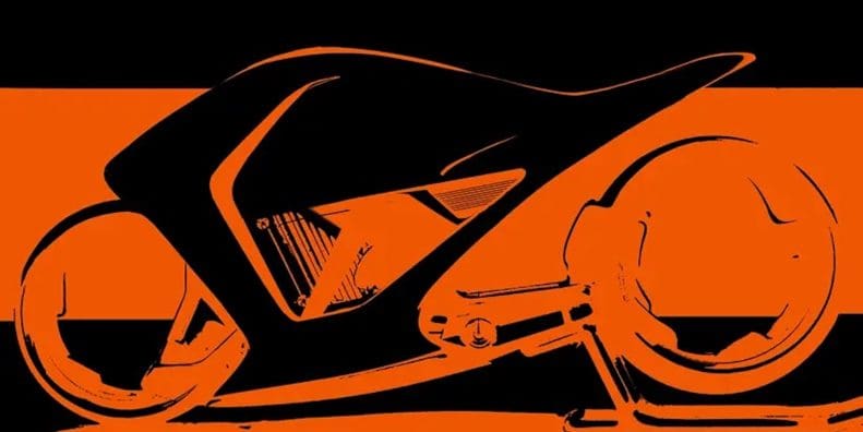 A view of Frank Stephenson's motorcycle design, which will have a further teaser revealed later this year. Media sourced from MCN.