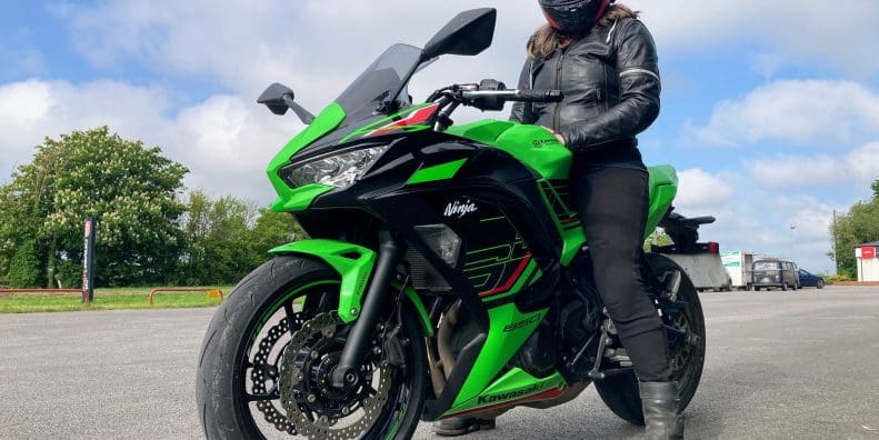 BikerKaz riding the 2023 Kawasaki Ninja 650