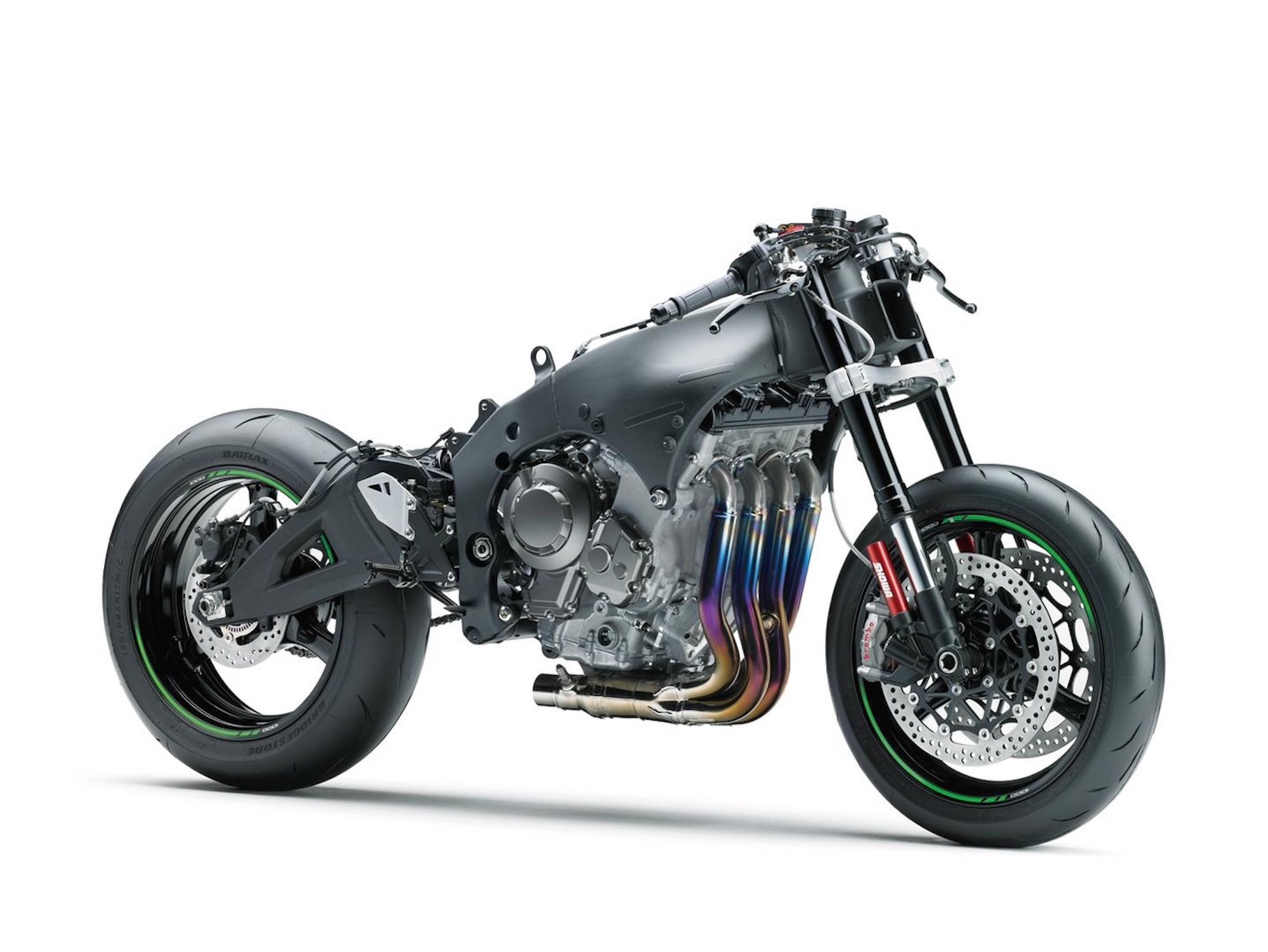 Kawasaki's super-screamer, the 2024 ZX-10RR. Media sourced fro Kawasaki EU.