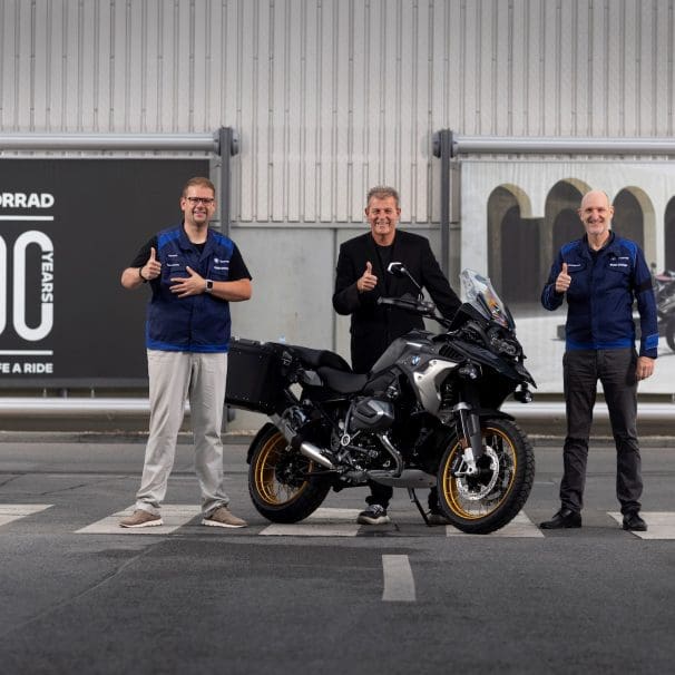 A view of BMW's millionth motorcycle: An R 1250 GS. Media sourced from BMW Motorrad.