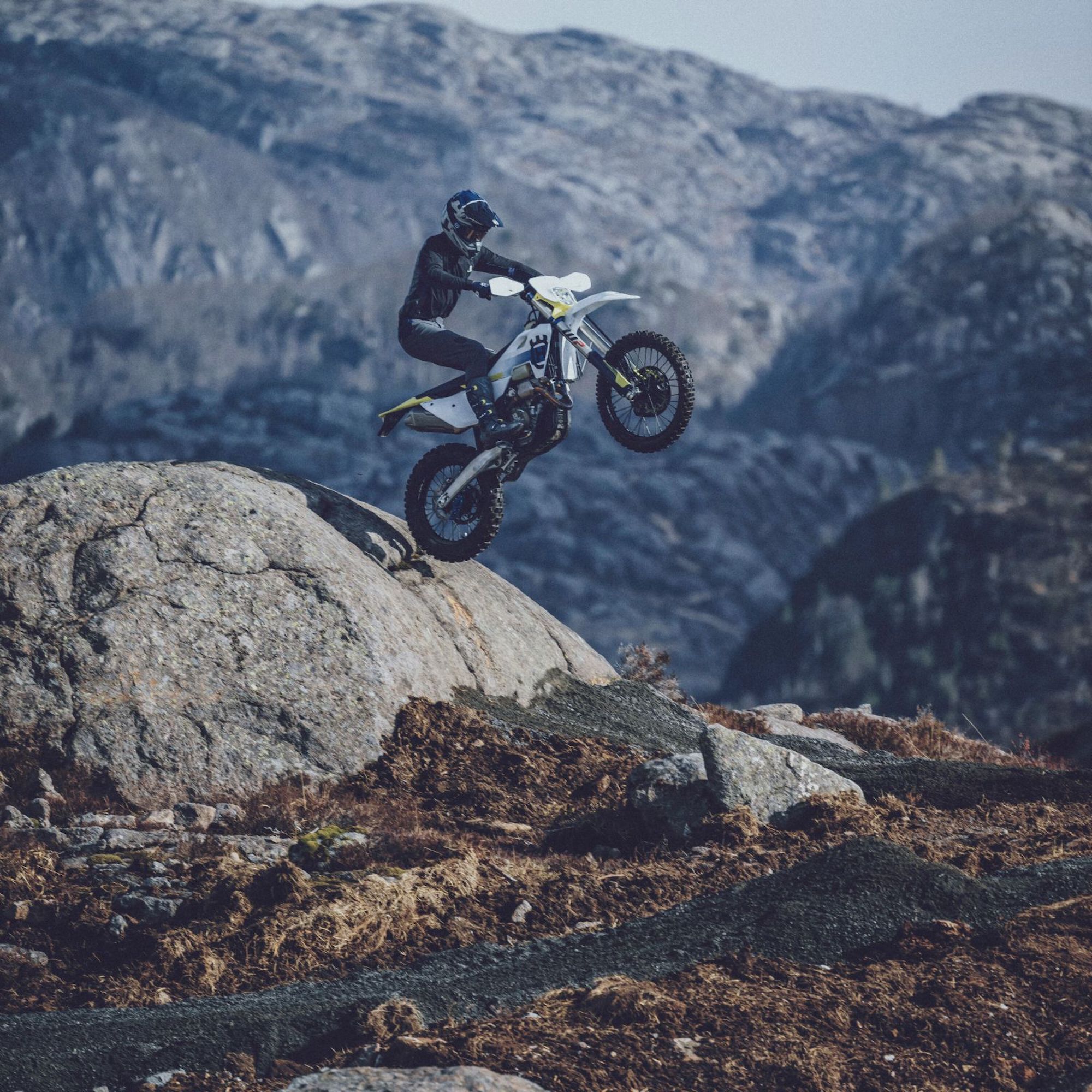 A view of Husqvarna's updated 2024 Enduro range. Media sourced from Husqvarna.