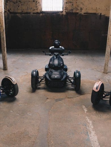 Can-Am's collaboration with The Shoe Surgeon has revealed some fun ideas for the future seasonal scoots. Media sourced from a recent press release.