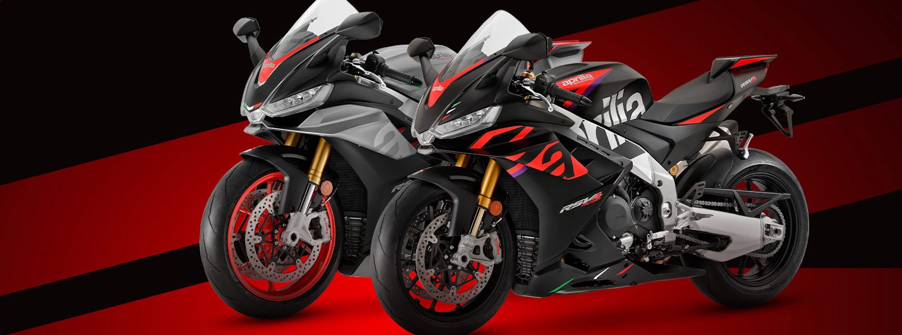 A view of Aprilia's Tuono 660 and RSV4. Media sourced from Aprilia.