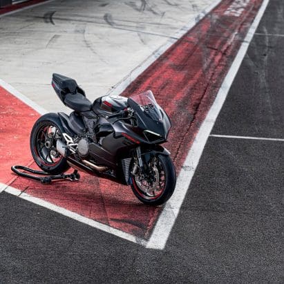Ducati's Panigale V2, now showing off a sweet "Black on Black" color scheme for 2024. Media sourced from Ducati.