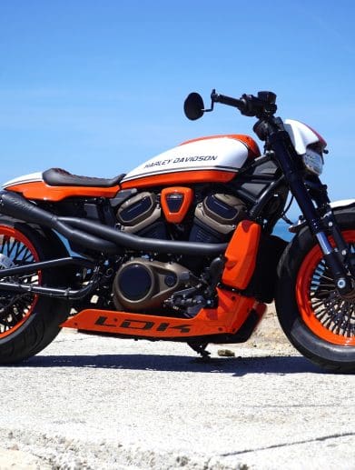 A view of Lord Drake Kustoms' "Sportster S 240 Draker." Media sourced from LDLK's recent press release.