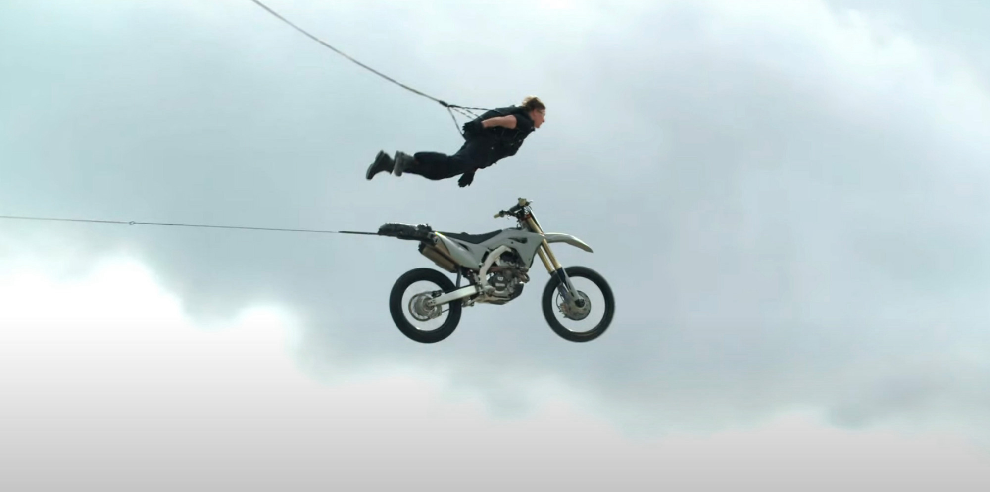 A view of the stunt Tom Cruise executed over the Preikestolen cliffs of Norway. Media sourced from Entertainment Weekly.