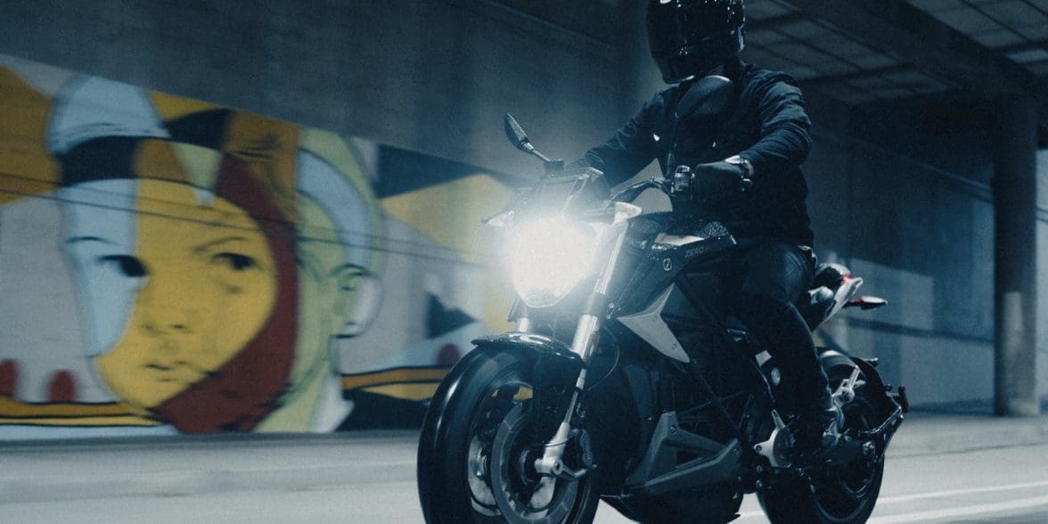 A view of Zero Motorcycles' crowd fave, the SR/F. Media sourced from Zero Motorcycles.