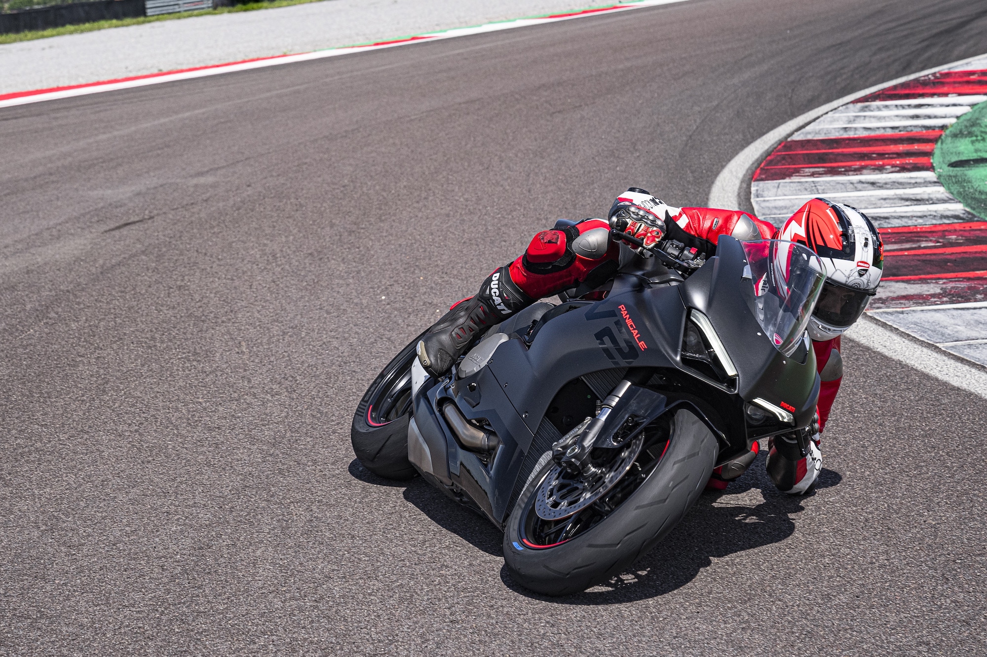 Ducati's Panigale V2, now showing off a sweet "Black on Black" color scheme for 2024. Media sourced from Ducati.