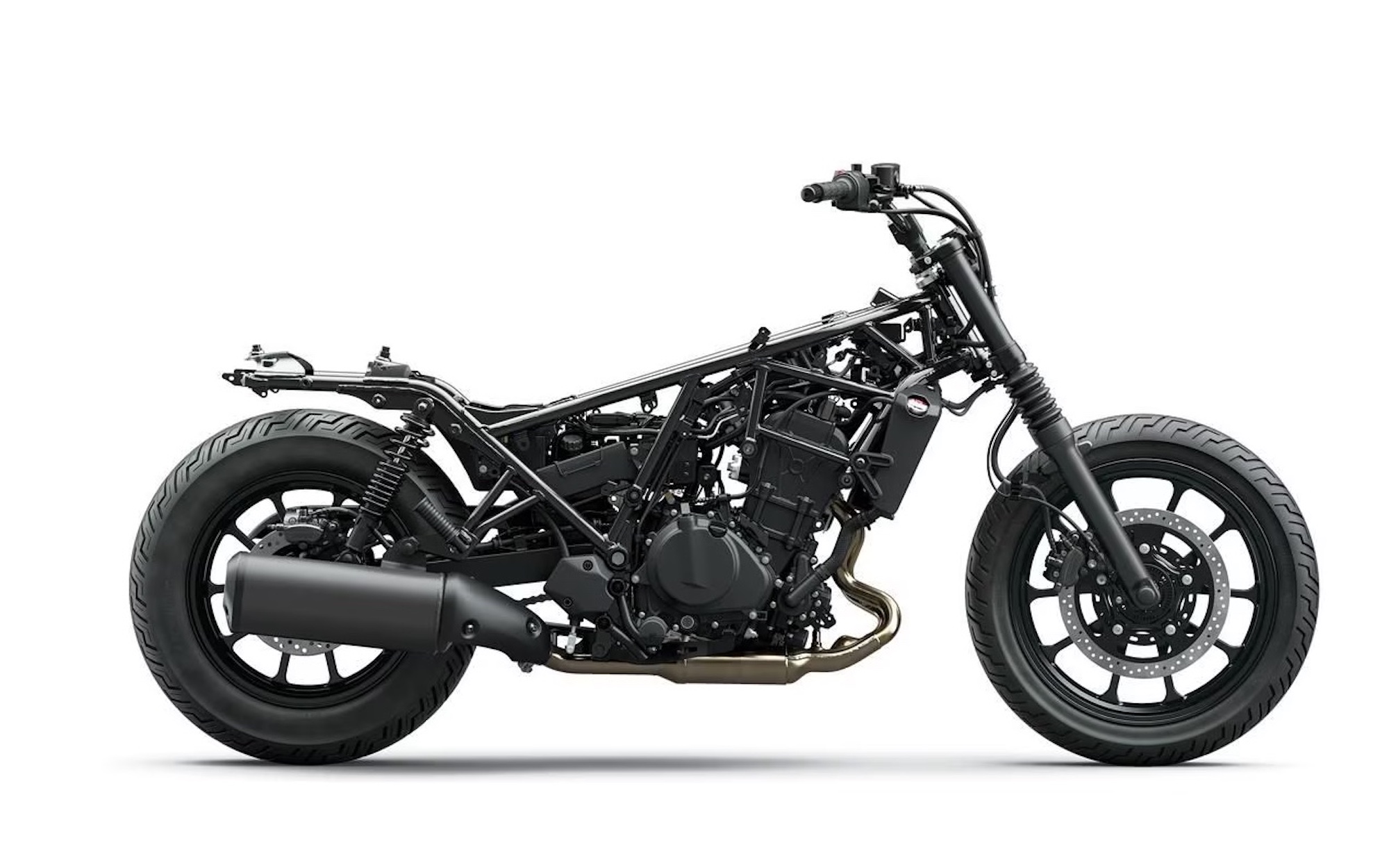 A view of Kawasaki's Eliminator. Media sourced from Canada Moto.