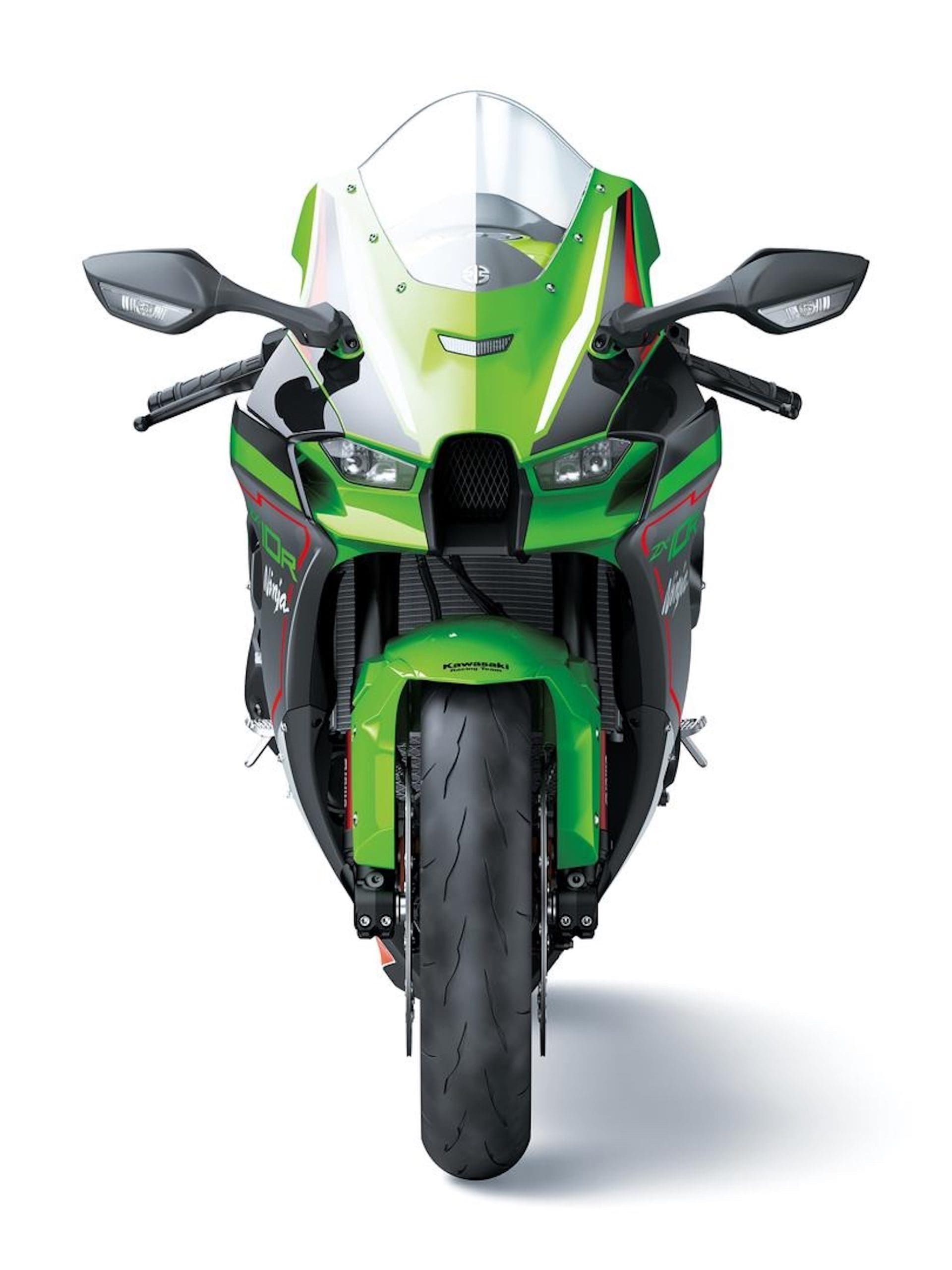 Kawasaki's super-screamer, the 2024 ZX-10RR. Media sourced fro Kawasaki EU.