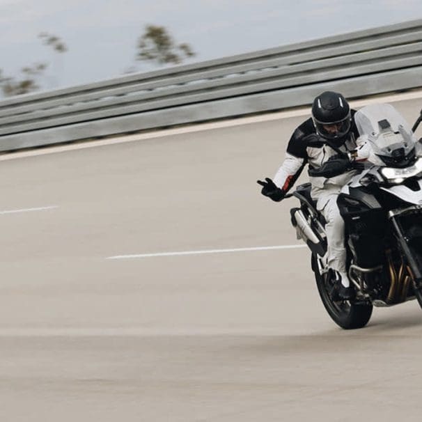 Triumph's Tiger 1200 GT Explorer is the new bike that's beaten the Guiness World Record's “Greatest Distance on a Motorcycle in 24 Hours," thanks to the talents of Iván Cervantes. Media sourced from Triumph and EINNews.