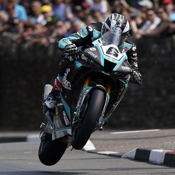 Peter Hickman in the 2023 Isle of Man TT efforts. Media sourced from Flipboard (aka., Bike Sport News).