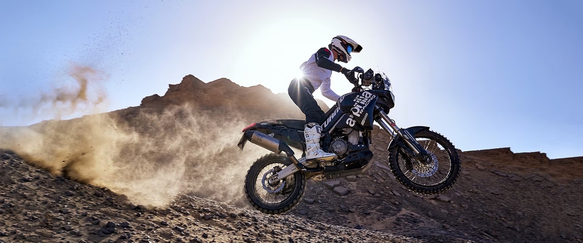 Aprilia’s "Back to Africa" Tuareg Prototype. Media sourced from Piaggio's press release.