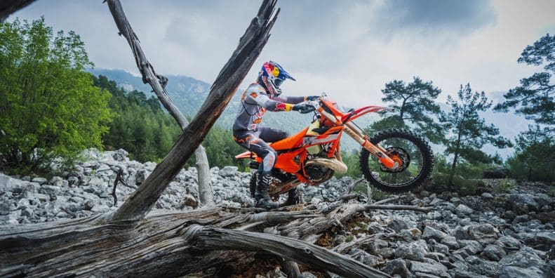 KTM's 2024 300 EXC HARDENDURO. Media sourced from KTM.