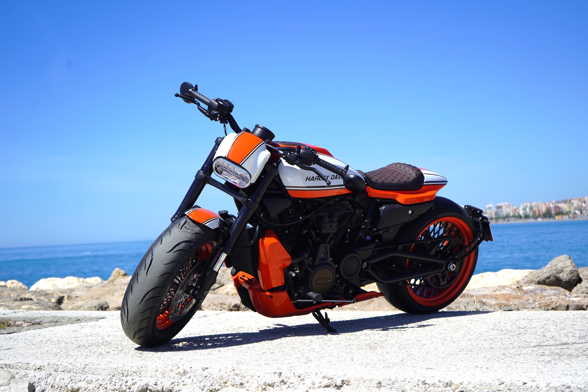 A view of Lord Drake Kustoms' "Sportster S 240 Draker." Media sourced from LDLK's recent press release.