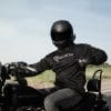 LORICA Armored Hoodie on Harley Davidson bike