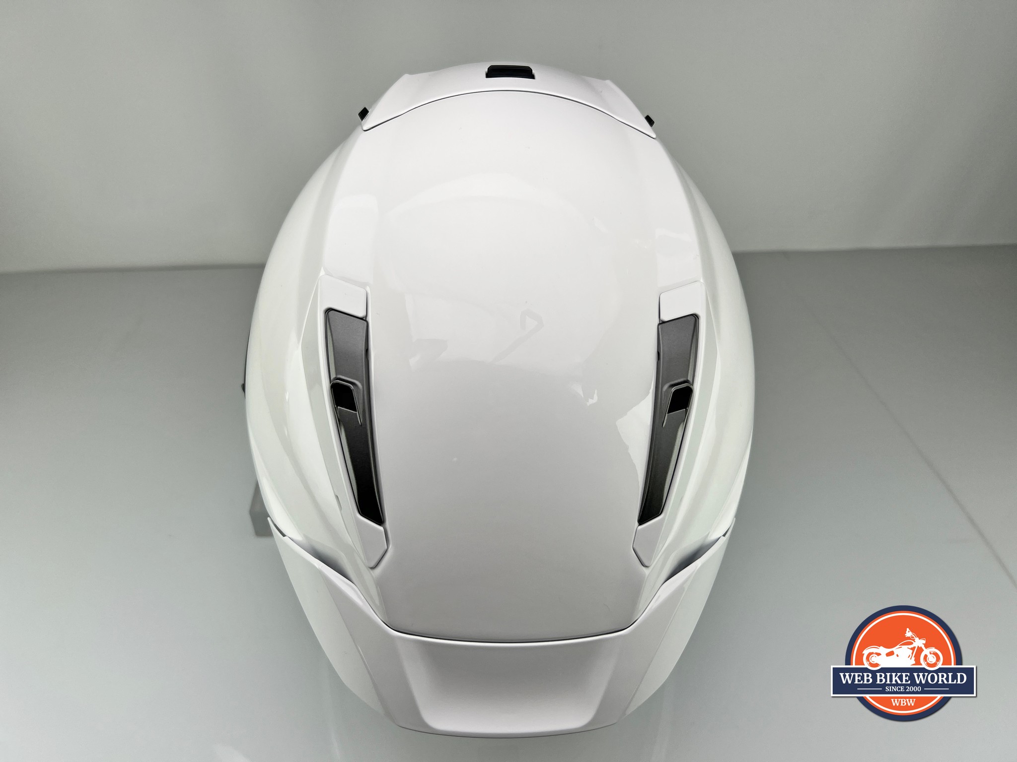 The top view of the X15 shows the aerodynamic nature of the shell.