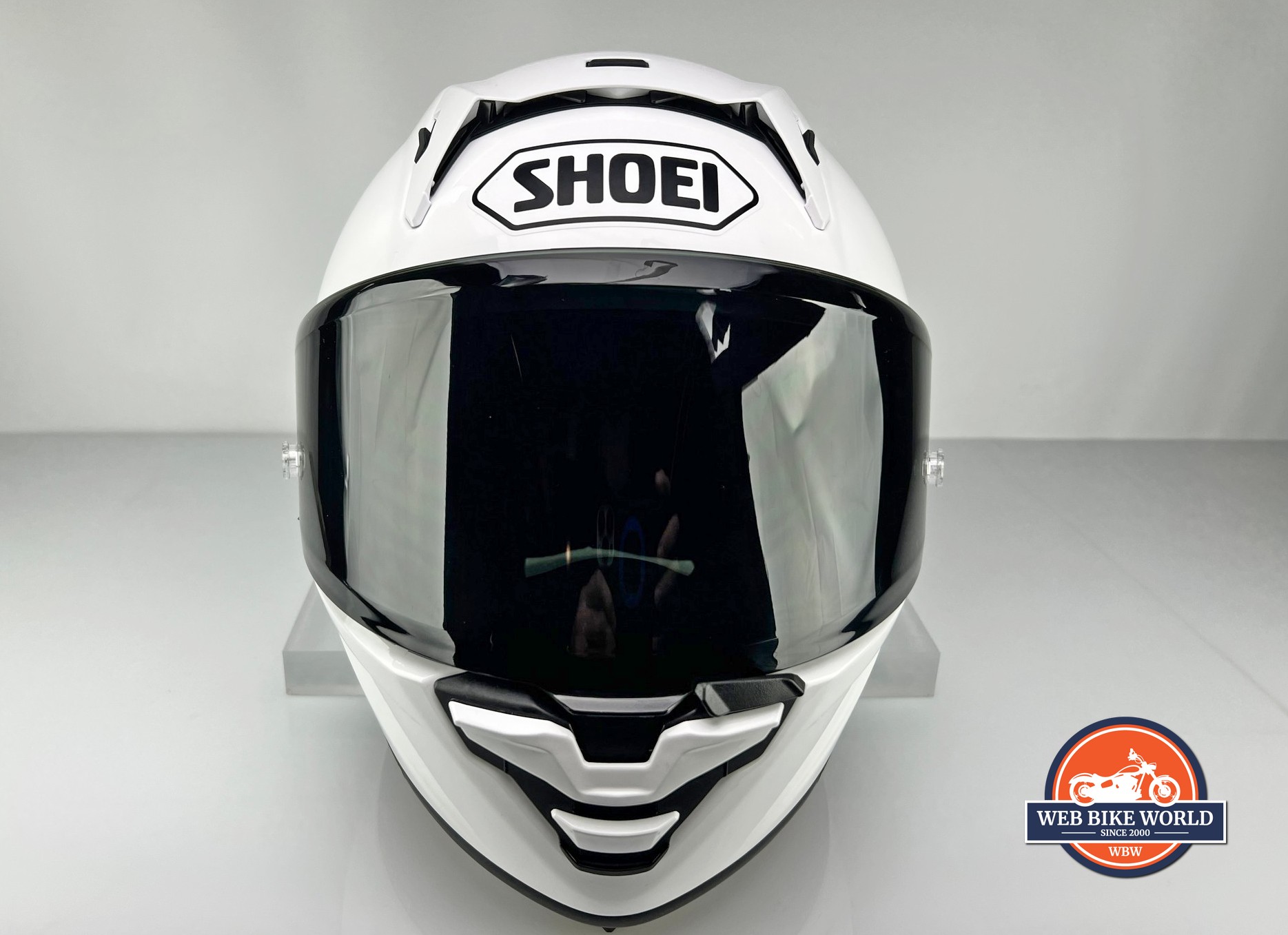 Tinted visor installed on the Shoei X-15 helmet