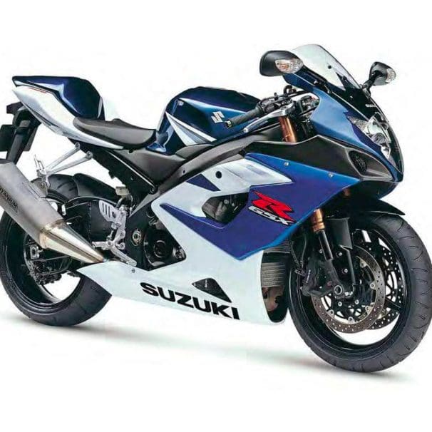 A Suzuki GSX-R1000 K5 motorcycle from 2005