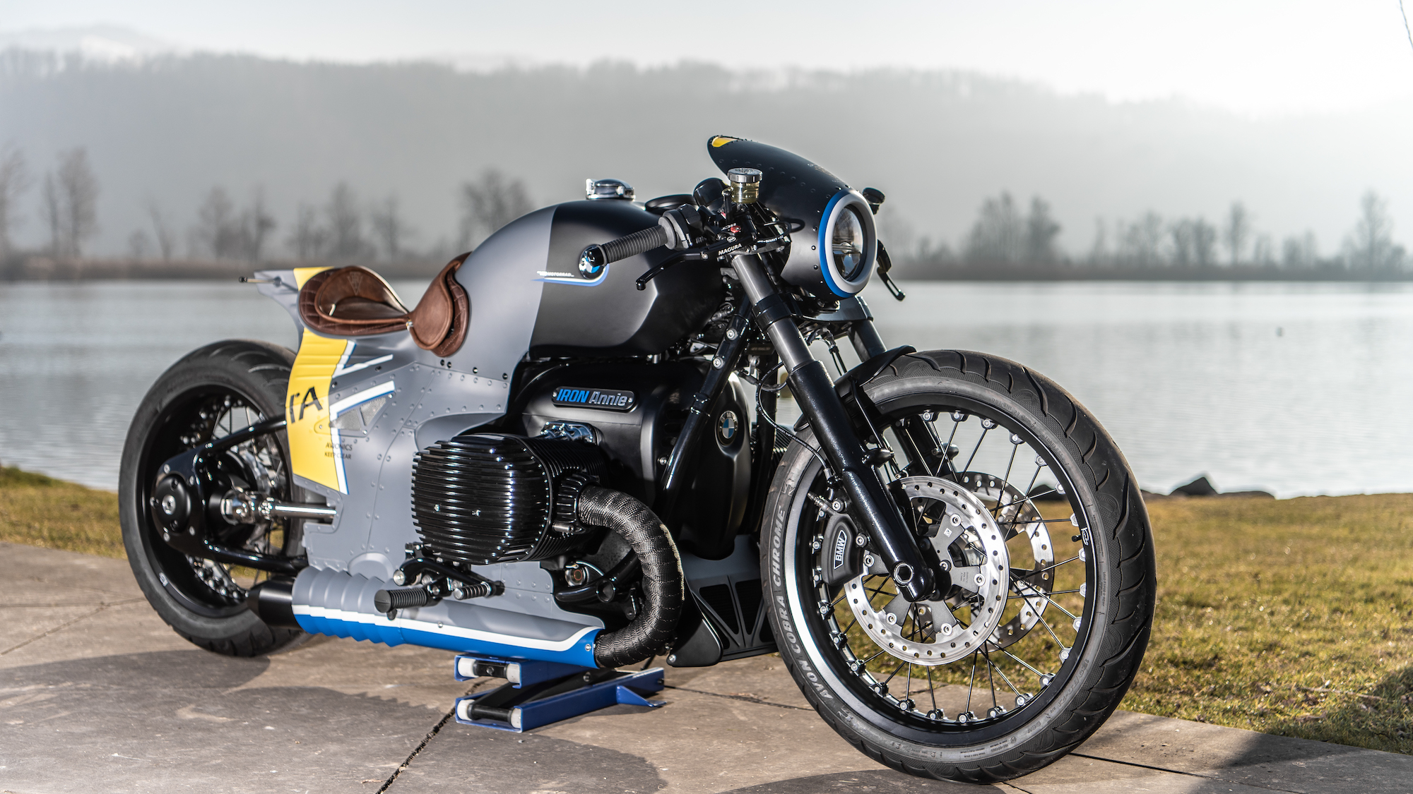 The R 18 "Iron Annie" Custom Bike from Switzerland. Media sourced from BMW.